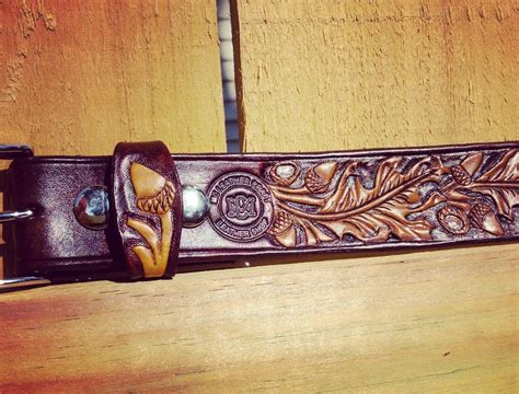 Hand Carved Leather Belts - Etsy