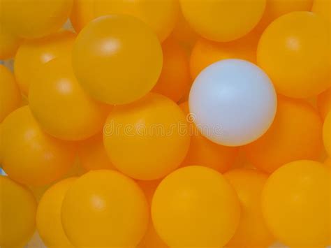The Orange and White Table Tennis Balls Mixed Colors, Full Background Stock Photo - Image of ...