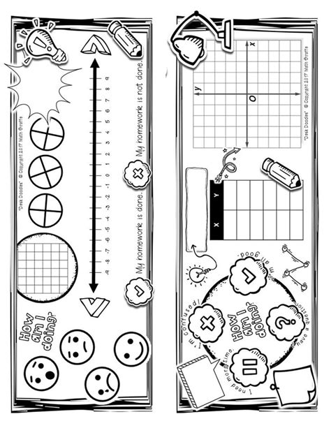 Free - Math "Desk Doodles" | Learning math, Math, Middle school math