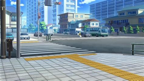 Anime City Street Background Anime city str. | Pemandangan anime, Seni ...