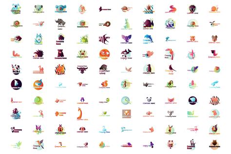 100X Animal Logo Illustrations – MasterBundles