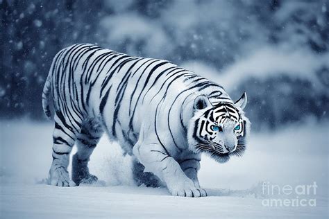 Big White Tiger Digital Art by Benny Marty - Fine Art America