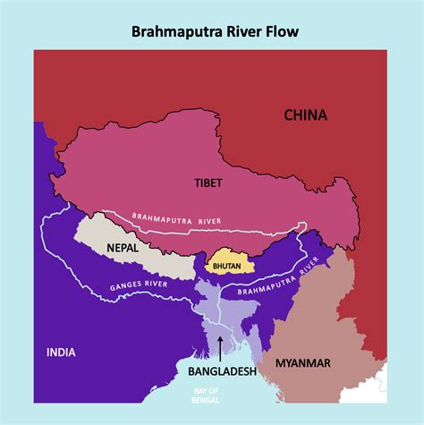 Brahmaputra River Flow | South china sea, Brahmaputra river, China map