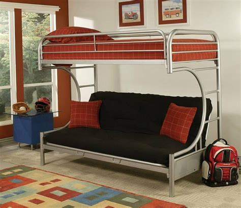 Queen Size Loft Bed Ikea ... | Futon bunk bed, Ikea bed, Bunk bed designs