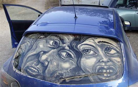 The Best Pictures of Dirty Car Window Art | DailyMilk