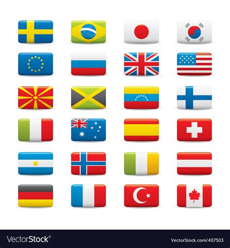 World flags Royalty Free Vector Image - VectorStock