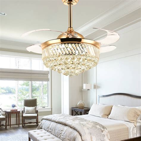 Crystal Chandelier Ceiling Fan / Ceiling fan crystal chandelier - best way to make your ... - Be ...