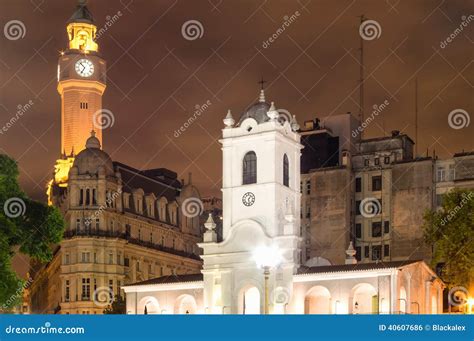 Historical Buildings, Buenos Aires, Argentina Stock Photo - Image of clock, city: 40607686