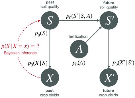 Graphical representation of an exemplary probabilistic model. The ...