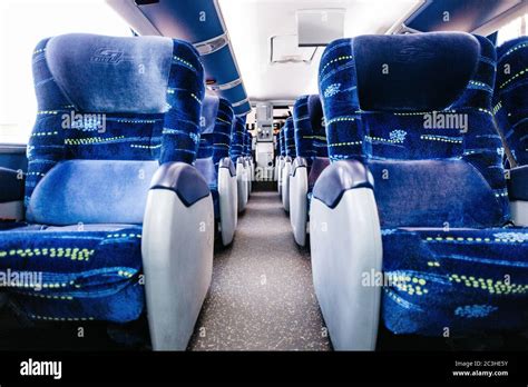 Beautiful modern design of bus seats Stock Photo - Alamy