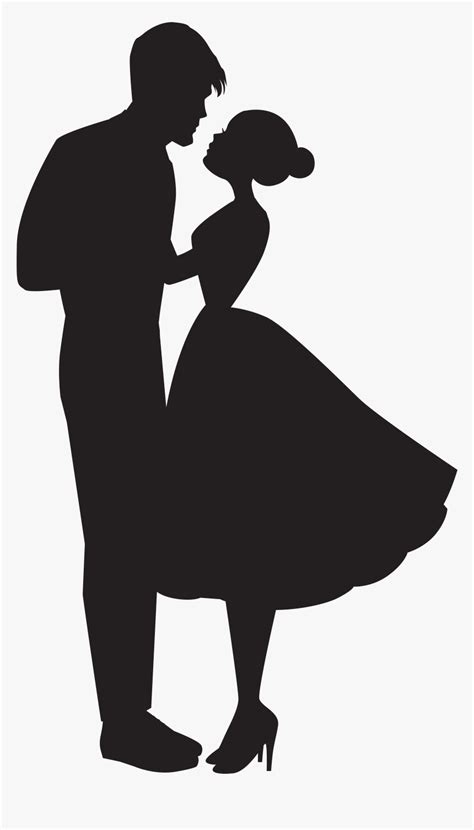 Love Silhouette Clip Art - Romantic Couple Dancing Silhouette, HD Png Download - kindpng