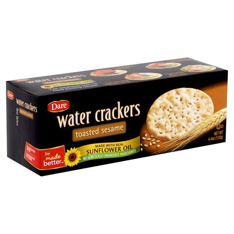 Dare Toasted Sesame Water Crackers, 4.4 oz - Walmart.com - Walmart.com