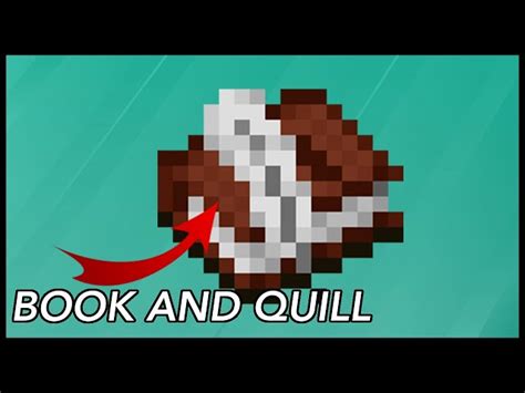 What is book and quill used for in Minecraft?