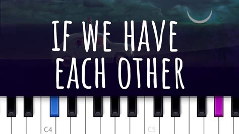 If We Have Each Other ~ Alec Benjamin (piano tutorial) - YouTube