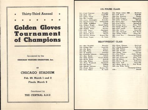 CLAY, CASSIUS 1960 GOLDEN GLOVES TOURNAMENT OF CHAMPIONS OFFICIAL PROG ...