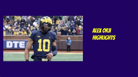 Alex Orji Highlights Michigan Football - YouTube