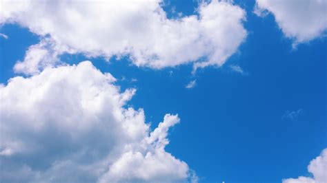 Blue Sky And White Clouds 4K HD Blue Wallpapers | HD Wallpapers | ID #44362
