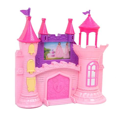 Pink Princess Castle Playset children with music with on screen simulation girl toy play house ...