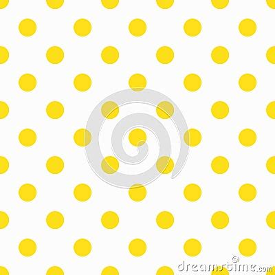 Yellow Polka Dot Pattern Stock Vector - Image: 67788043