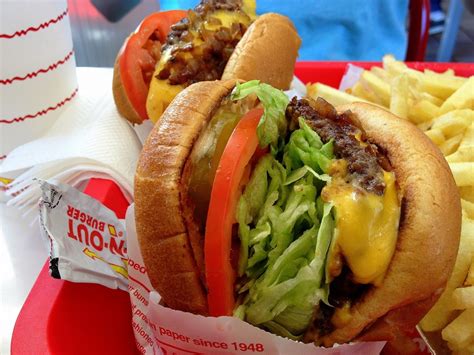 CHEESEBURGER - “ANIMAL STYLE” - In and Out Burger... | A.T.E - All Things Edible - Food Board