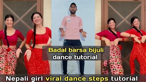 badal barsa bijuli dance tutorial // viral dance tutorial // Ani Dance ...