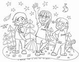 Brownies Colouring Page  pages Coloring Cat coloring sketch template