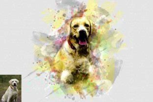 Cute Puppy Drawing Photoshop Action Graphic by hmalamin8952 · Creative Fabrica