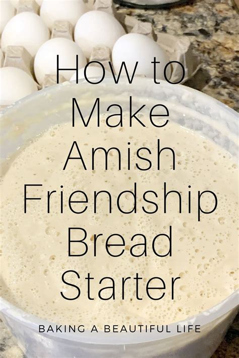 How to Make your Own Amish Friendship Bread Starter - Amy Marie | Recipe | Amish friendship ...