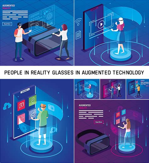 People in Reality Glasses of Augmented Technology | Free download