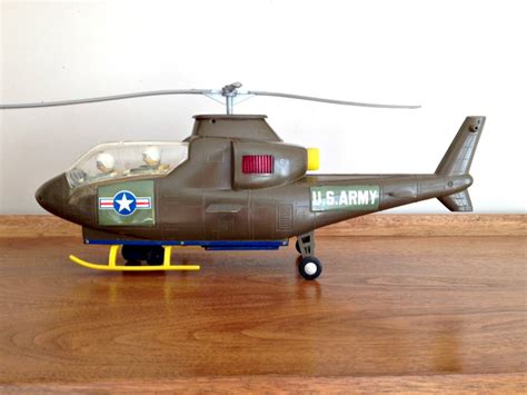 Vintage TOY US Army Helicopter Model Battery Operated 1970s