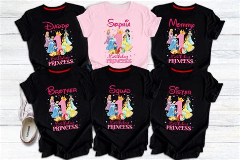 Disney Princess Birthday Shirt, Birthday Princess Shirt, Family ...