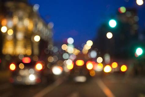 Blurred City Lights Background Stock Photo - Image of romance, energy ...