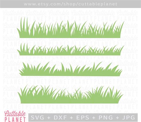 Grass Border Svg Dxf Eps Png Jpg Grass Border Clipart Svg - Etsy | Clip ...