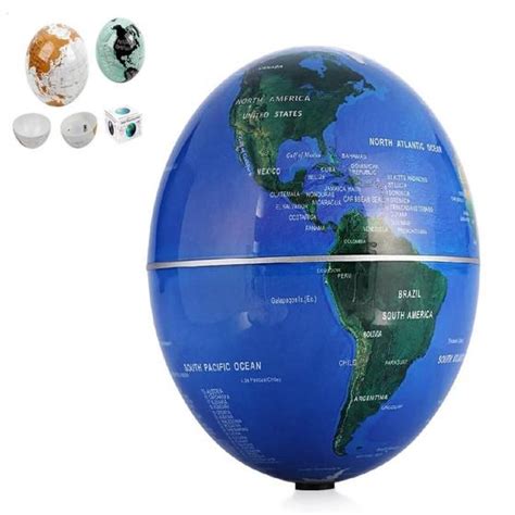 Globo terrestre iluminado giratorio luminaria mapa mundi led infantil ...