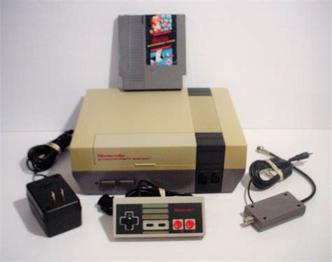 Original NES Nintendo System Console with Super Mario Bros. Game ...