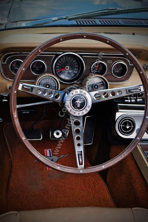 Details about Ford Mustang Classic Sports Car Interior photograph ...