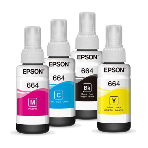 Epson 664 Ink Refill Bottle (70mL) for Printer EcoTank L100 / L200 / L ...