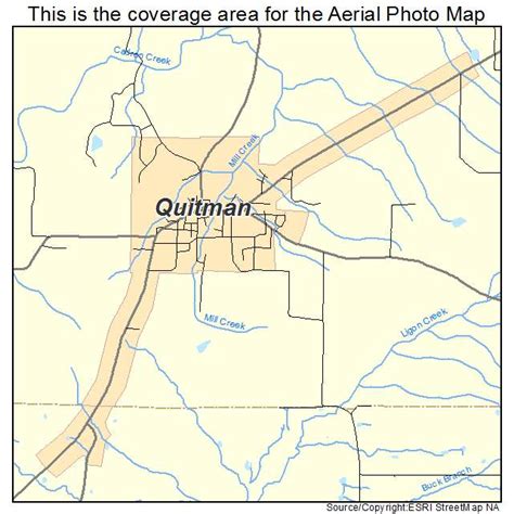 Aerial Photography Map of Quitman, AR Arkansas