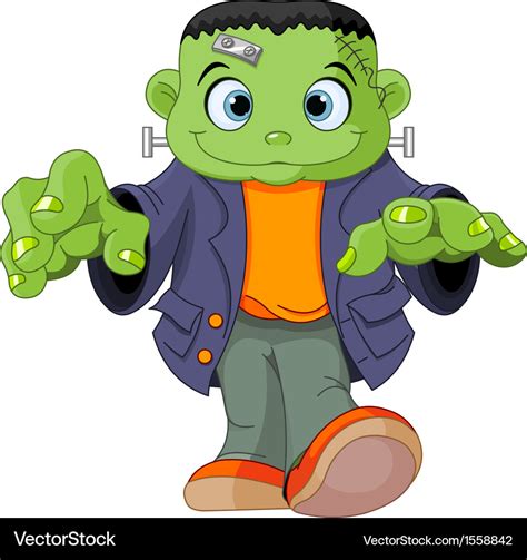 Frankenstein kid Royalty Free Vector Image - VectorStock