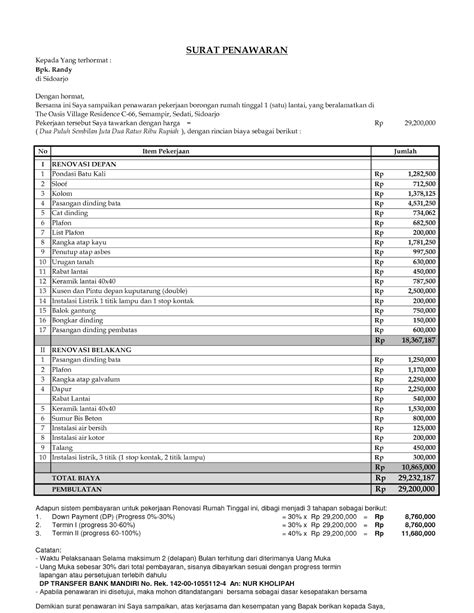 Contoh Surat Penawaran Tender Proyek Bangunan Tinggi Pdf - IMAGESEE