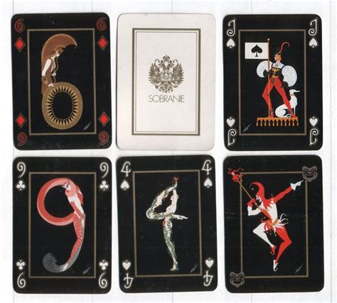 Art Deco playing cards designed by Erte. | Cards, Playing cards art ...