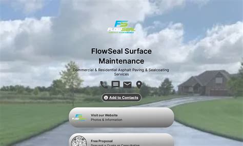 FlowSeal Surface Maintenance's Flowpage