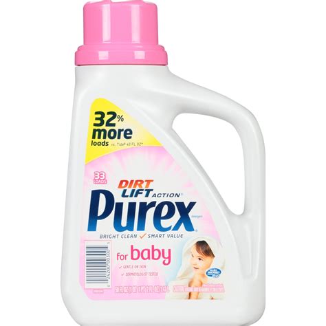 Purex Baby Liquid Laundry Detergent, 50 oz,33 loads, (Pack of 2)- Buy Online in United Arab ...