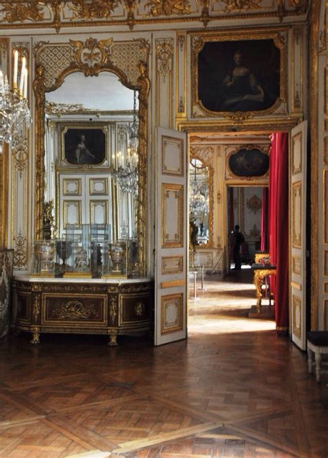 At Versailles~ The new bedchamber, or bedchamber of Louis XV and Louis ...