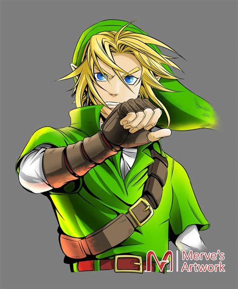 [OC] Here is a little fanart of Link from the Legend of Zelda Ocarina ...