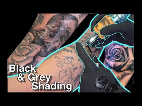 How To Tattoo - Black and Grey Shading - YouTube