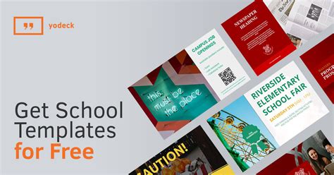 Free School Digital Signage Templates - Yodeck