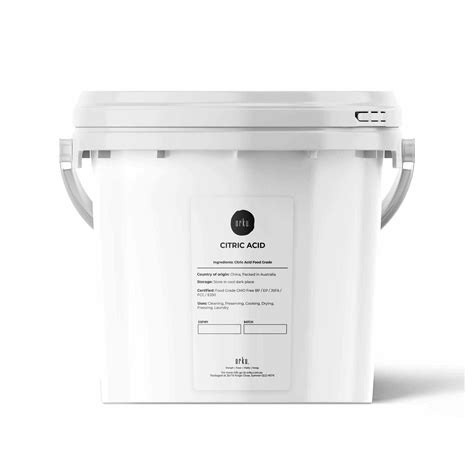 Bulk Citric Acid Food Grade Anhydrous Buckets Tubs GMO Free Preservative Powder | Buy Groceries ...