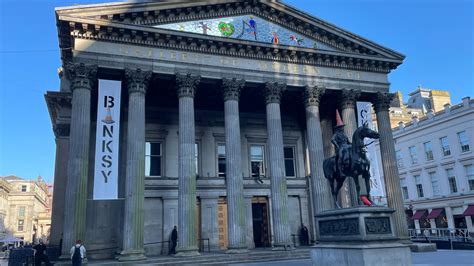 Security swarms Glasgow's Goma as priceless Banksy exhibition suddenly ...