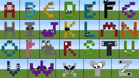 Alphabet Lore But It`s SIMPLE In Minecraft - YouTube